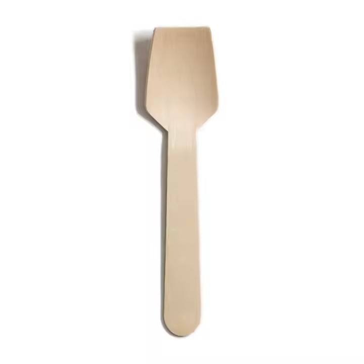 Eco-Friendly Wooden Ice Cream Paddle Spoon