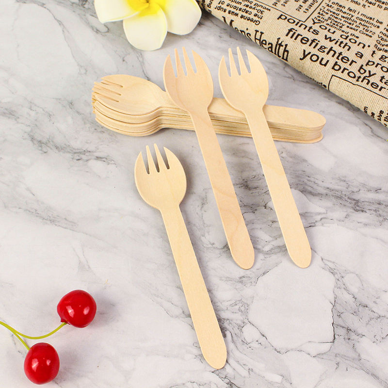 160mm Eco-Friendly Wooden Spork