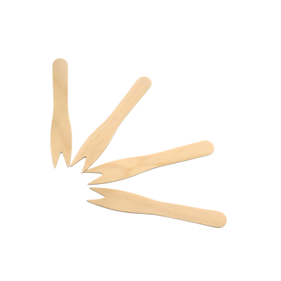 Eco-Friendly Wooden Fruit Fork