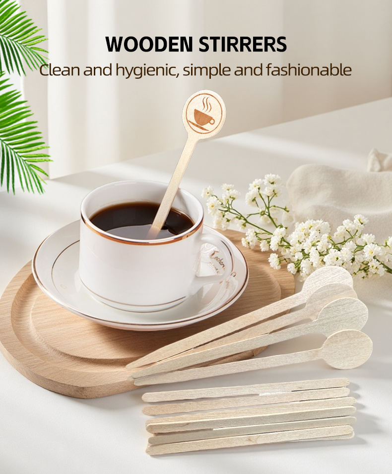 Eco-Friendly Wooden Coffee Stirrer