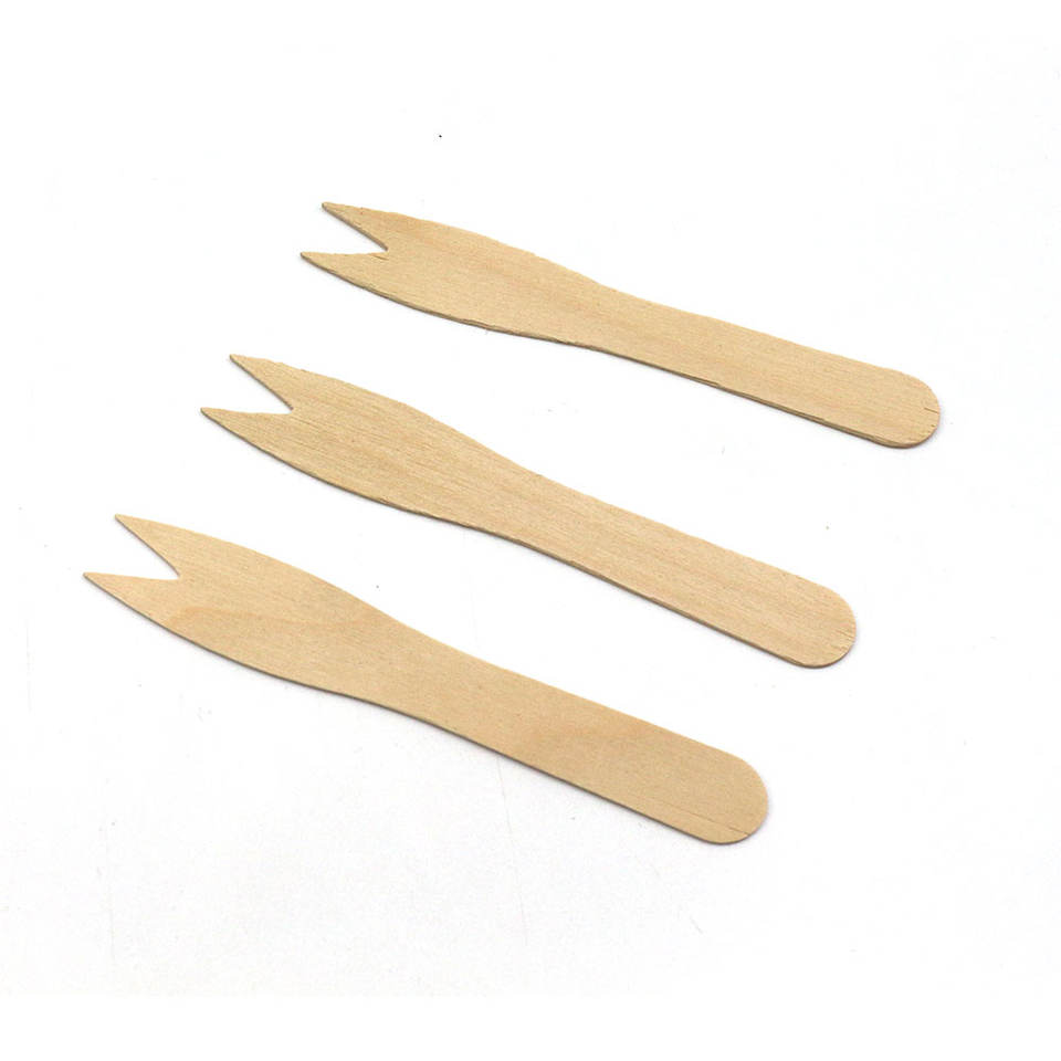 Eco-Friendly Wooden Fruit Fork