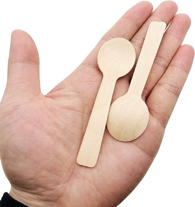100mm Eco-Friendly Round-Head Wooden Spoon