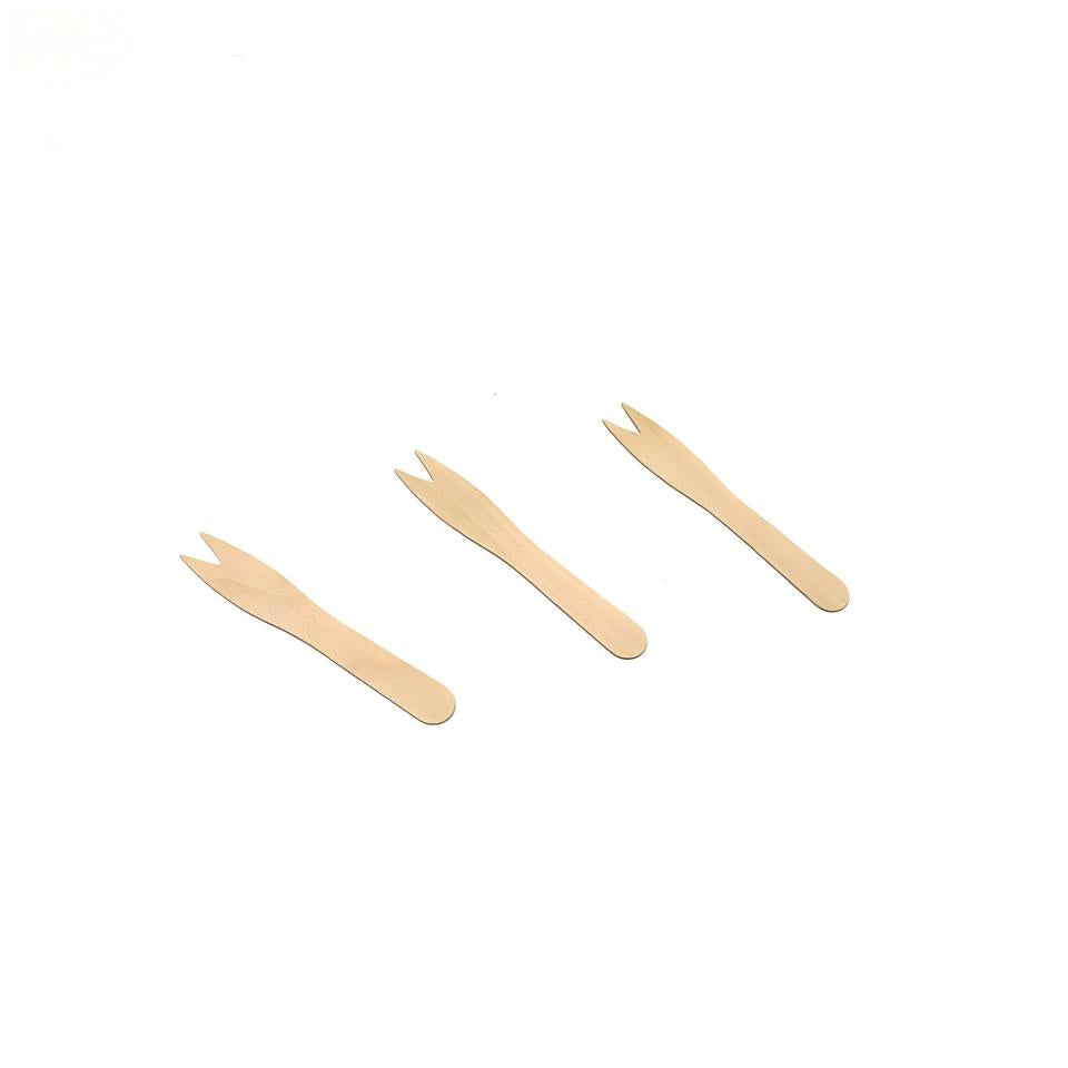 Eco-Friendly Wooden Fruit Fork