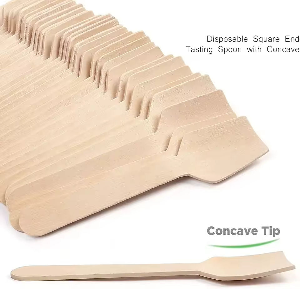 Eco-Friendly Wooden Ice Cream Paddle Spoon