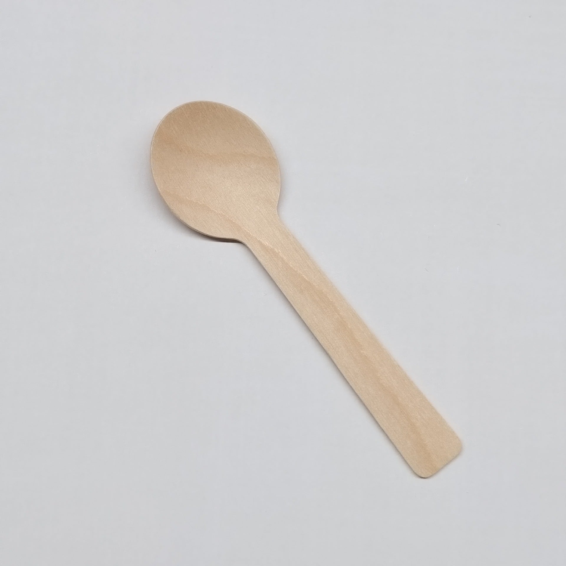 100mm Eco-Friendly Round-Head Wooden Spoon