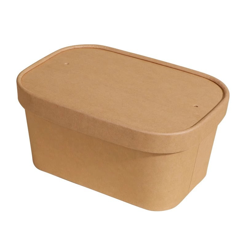 Rectangle Paper Bowls with Lids