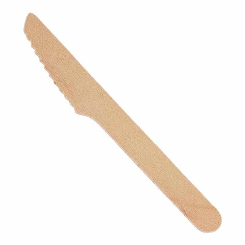 Eco-Friendly Wooden Knife, Fork & Spoon Set