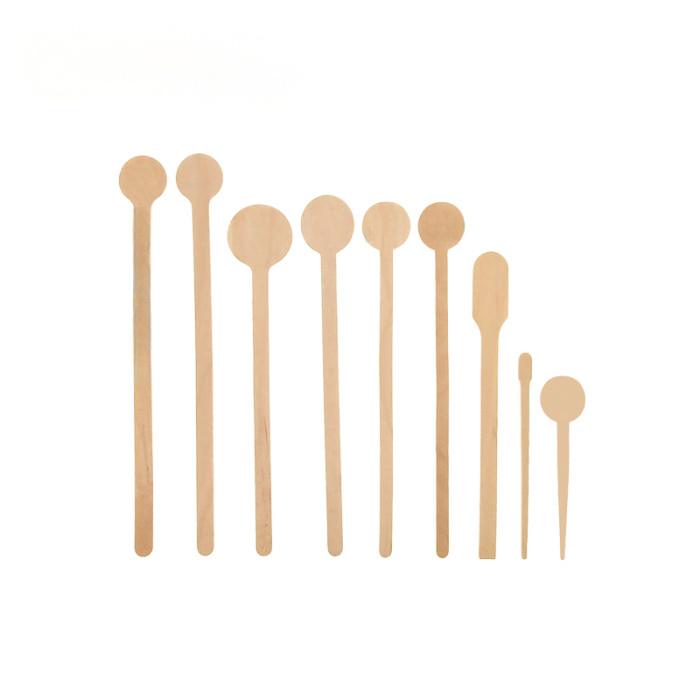 Disposable Wooden Stirrers Round Head